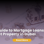 A detailed real estate mortgage application document covered in scattered silver coins next to a small house model with a silver key resting on it.